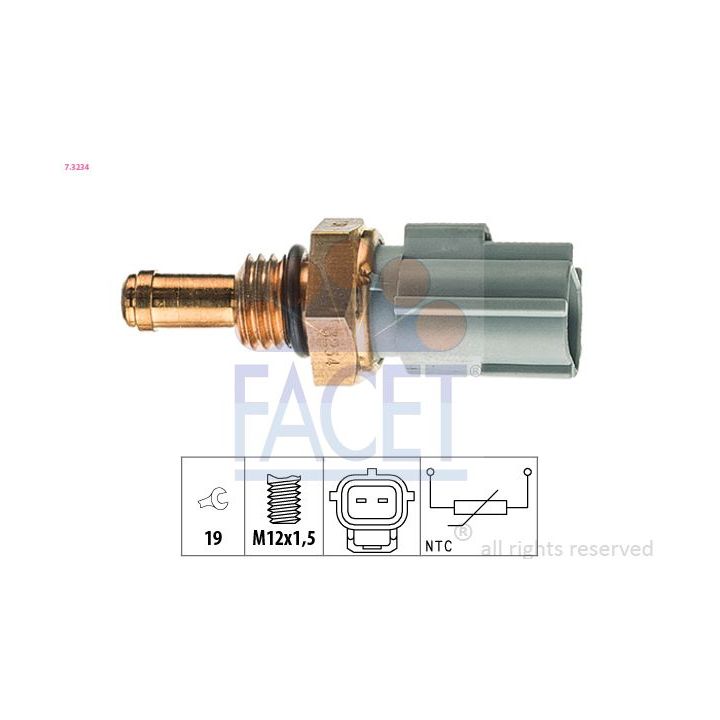 Siuntimo blokas, alyvos temperatūra FACET 7.3234