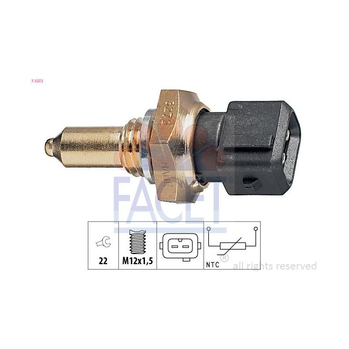 Siuntimo blokas, alyvos temperatūra FACET 7.3272