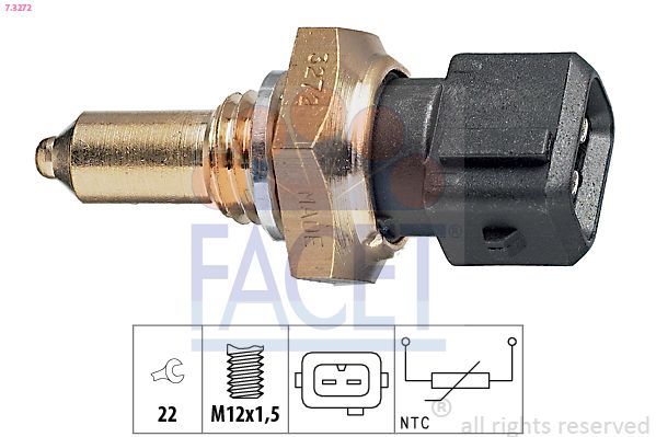 Siuntimo blokas, alyvos temperatūra FACET 7.3272