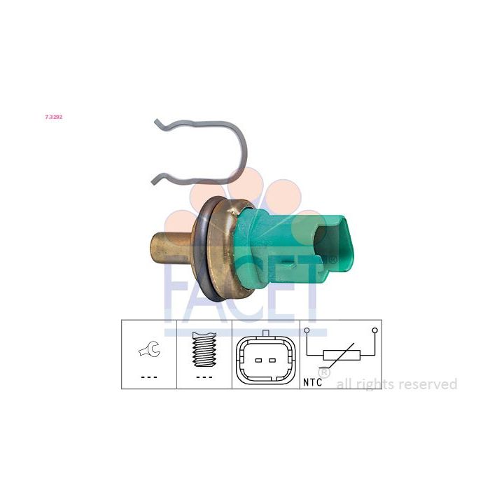 Siuntimo blokas, alyvos temperatūra FACET 7.3292