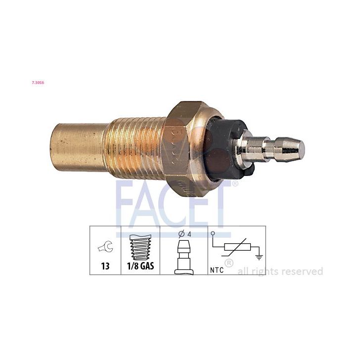 Siuntimo blokas, aušinimo skysčio temperatūra FACET 7.3056