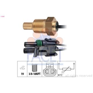 Siuntimo blokas, aušinimo skysčio temperatūra FACET 7.3307