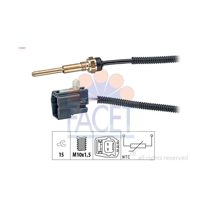 Siuntimo blokas, aušinimo skysčio temperatūra FACET 7.3331