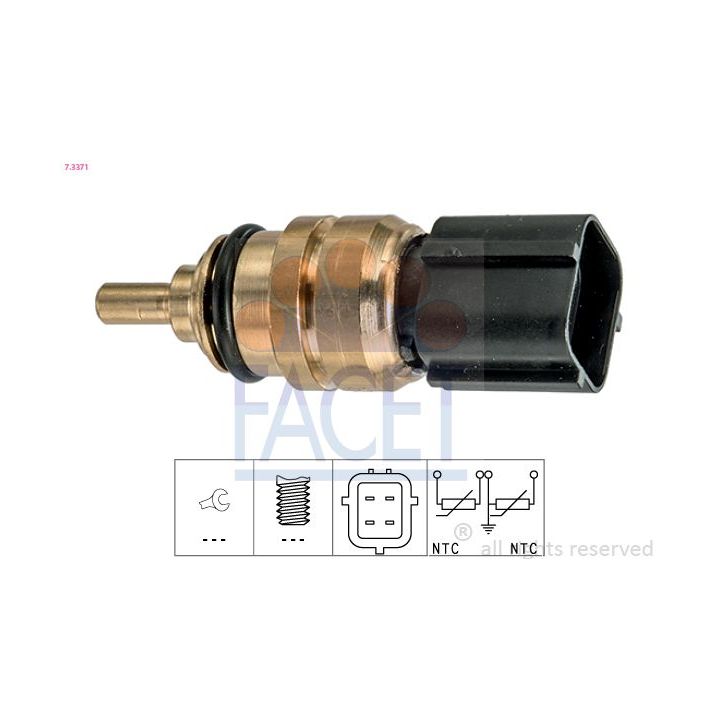 Siuntimo blokas, aušinimo skysčio temperatūra FACET 7.3371