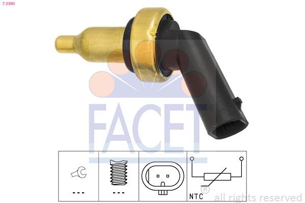 Siuntimo blokas, aušinimo skysčio temperatūra FACET 7.3390