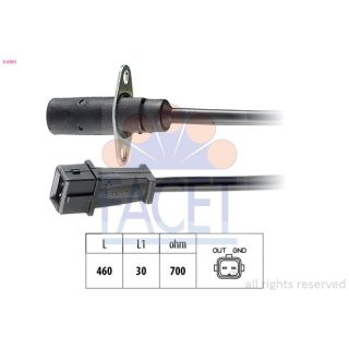 Jutiklis, alkūninio veleno impulsas FACET 9.0001