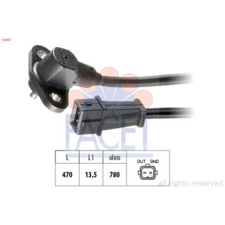 Jutiklis, alkūninio veleno impulsas FACET 9.0003