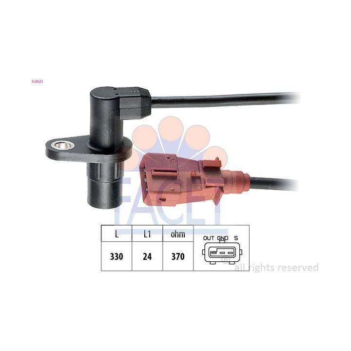 Jutiklis, alkūninio veleno impulsas FACET 9.0021