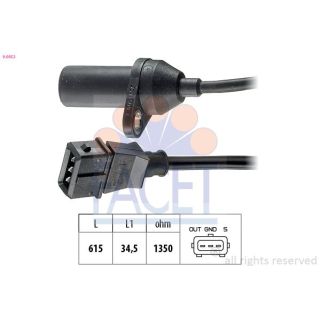 Jutiklis, alkūninio veleno impulsas FACET 9.0053