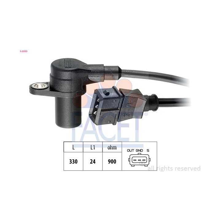 Jutiklis, alkūninio veleno impulsas FACET 9.0090