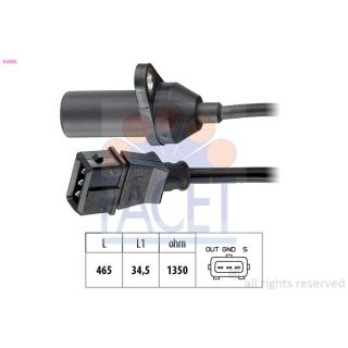 Jutiklis, alkūninio veleno impulsas FACET 9.0092