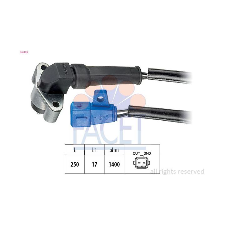 Jutiklis, alkūninio veleno impulsas FACET 9.0129