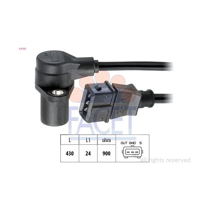 Jutiklis, alkūninio veleno impulsas FACET 9.0156