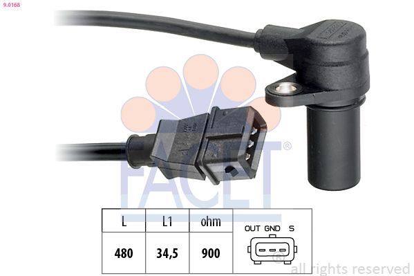 Jutiklis, alkūninio veleno impulsas FACET 9.0168