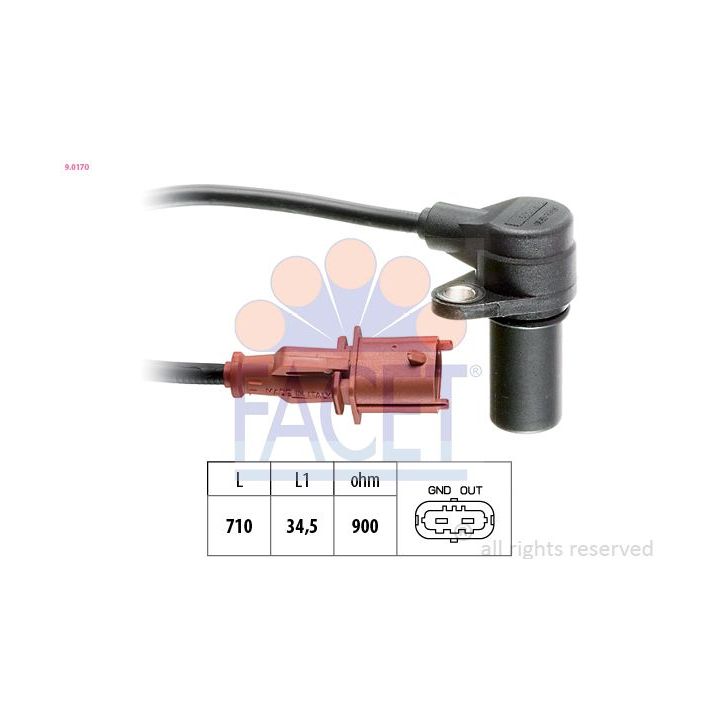 Jutiklis, alkūninio veleno impulsas FACET 9.0170