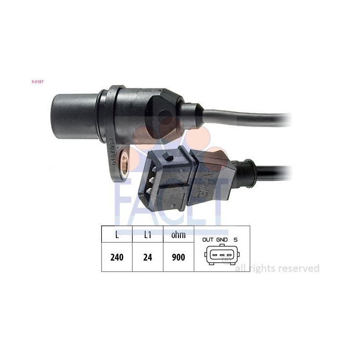 Jutiklis, alkūninio veleno impulsas FACET 9.0187