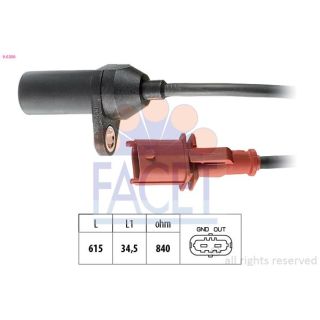 Jutiklis, alkūninio veleno impulsas FACET 9.0206