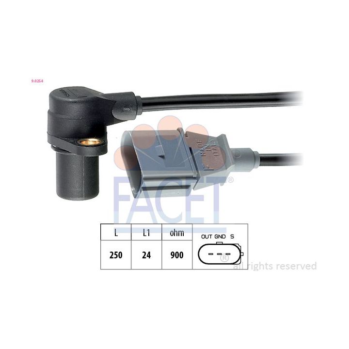 Jutiklis, alkūninio veleno impulsas FACET 9.0254