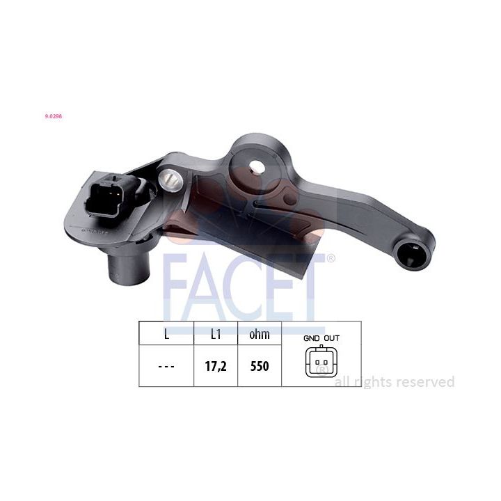 Jutiklis, alkūninio veleno impulsas FACET 9.0298