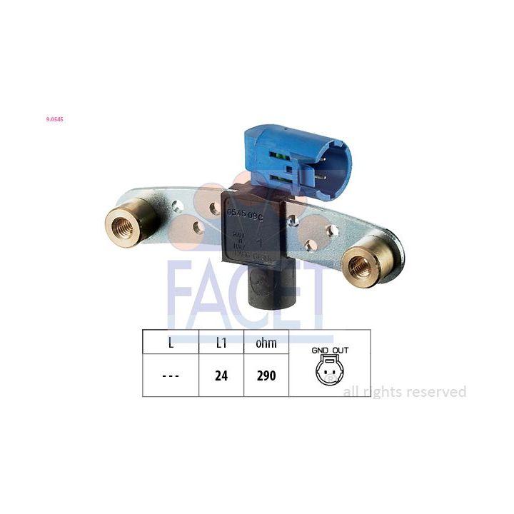 Jutiklis, alkūninio veleno impulsas FACET 9.0545