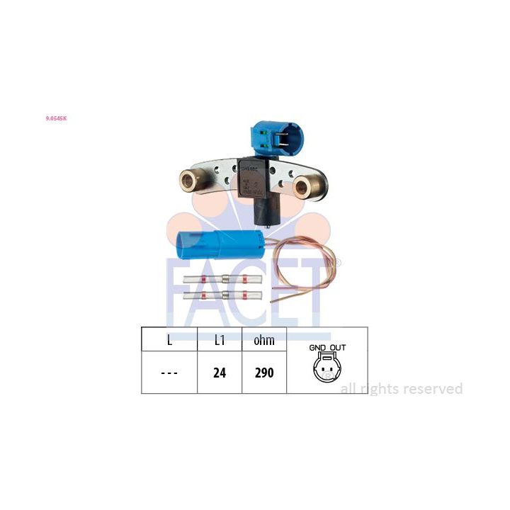 Jutiklis, alkūninio veleno impulsas FACET 9.0545K