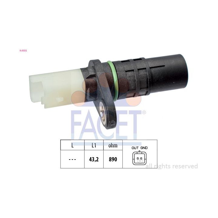 Jutiklis, alkūninio veleno impulsas FACET 9.0555