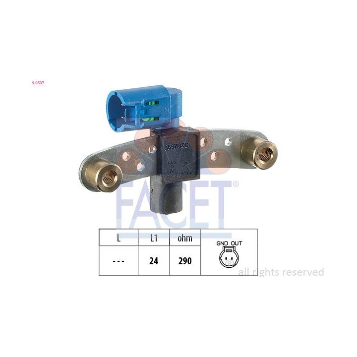 Jutiklis, alkūninio veleno impulsas FACET 9.0597