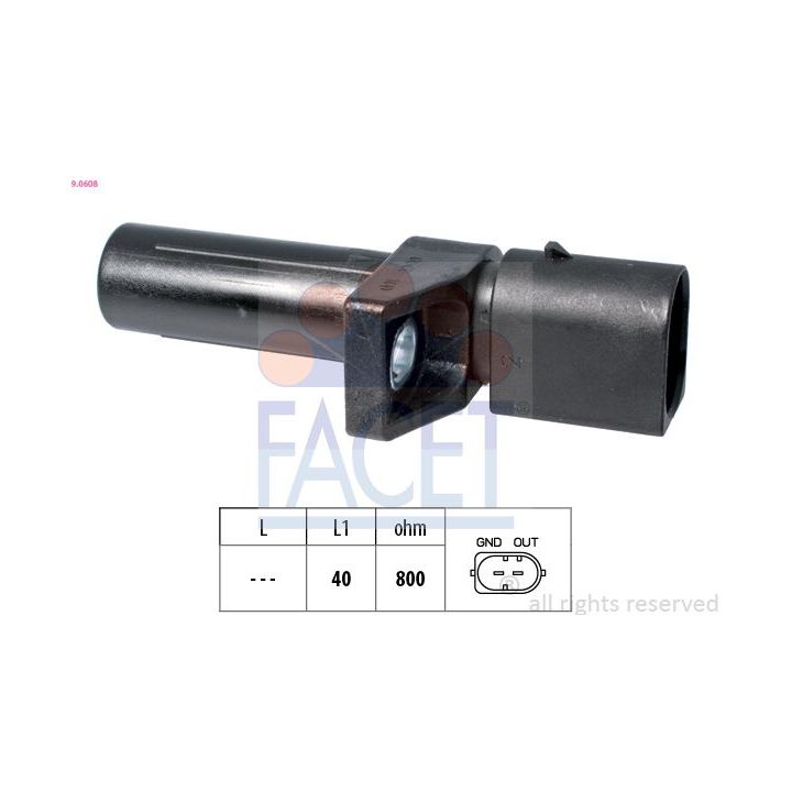 Jutiklis, alkūninio veleno impulsas FACET 9.0608