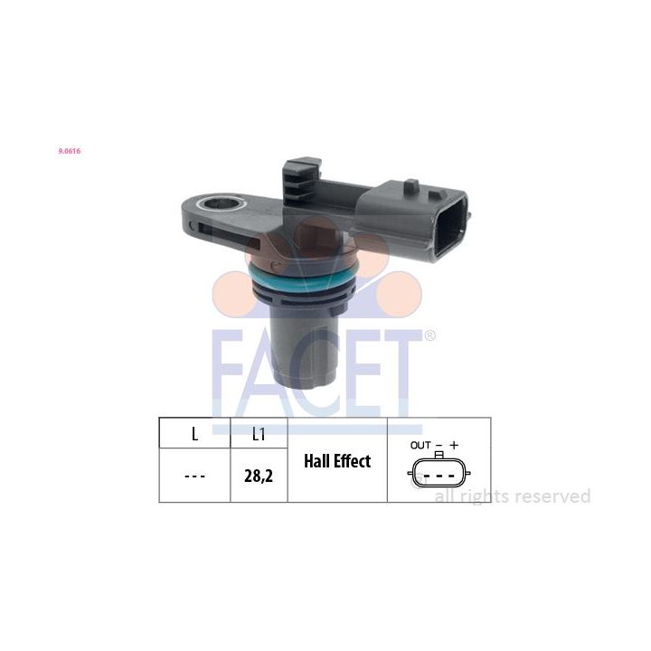 Jutiklis, alkūninio veleno impulsas FACET 9.0616