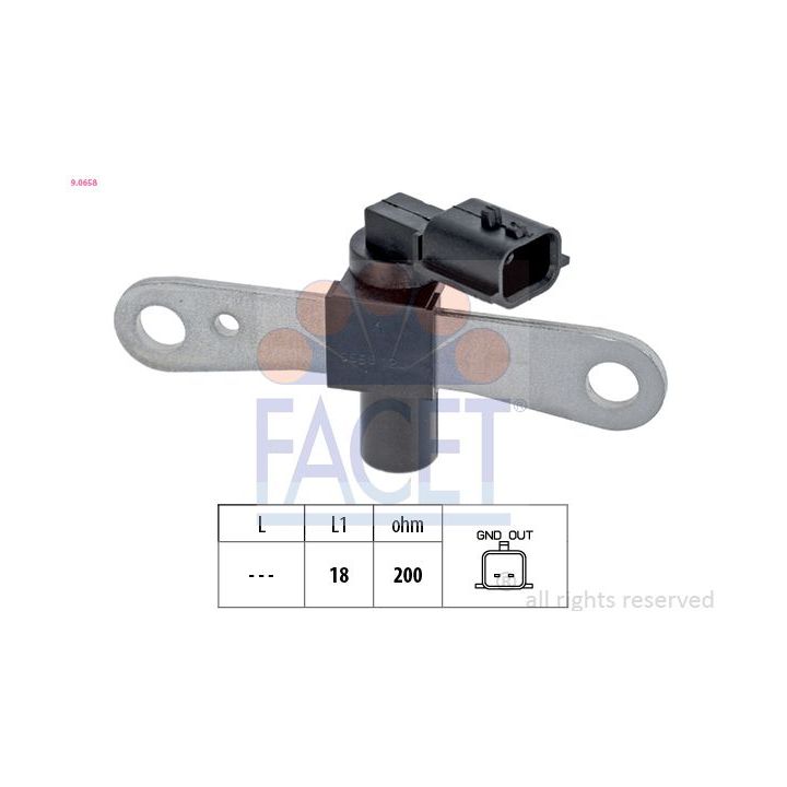 Jutiklis, alkūninio veleno impulsas FACET 9.0658