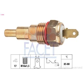 Temperatūros jungiklis, radiatoriaus ventiliatorius FACET 7.5068