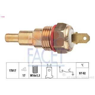 Temperatūros jungiklis, radiatoriaus ventiliatorius FACET 7.5069