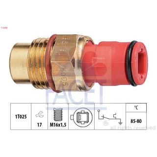 Temperatūros jungiklis, radiatoriaus ventiliatorius FACET 7.5095