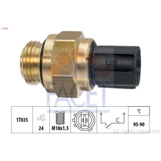 Temperatūros jungiklis, radiatoriaus ventiliatorius FACET 7.5196