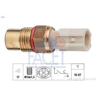Temperatūros jungiklis, radiatoriaus ventiliatorius FACET 7.5291