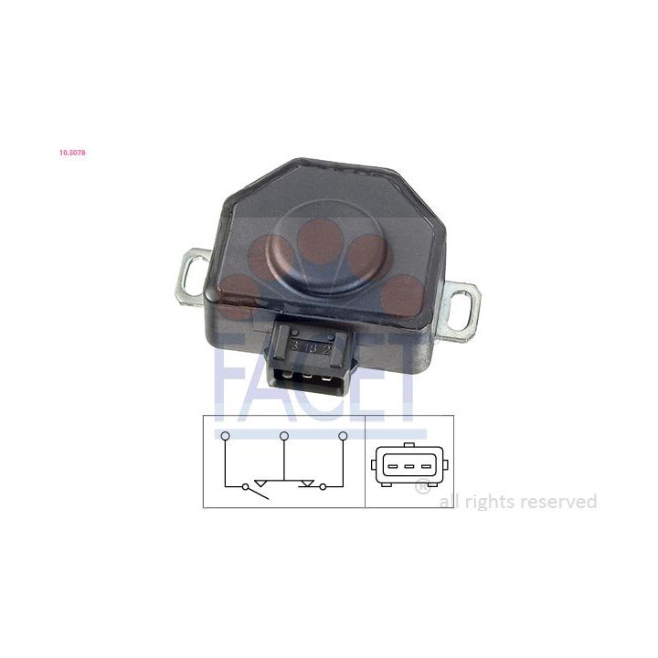 Jutiklis, droselio stūmoklis FACET 10.5078