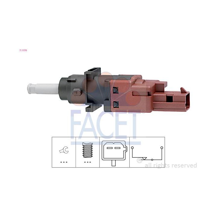 Stabdžių žibinto jungiklis FACET 7.1170