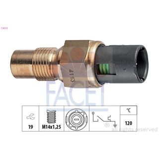 Temperatūros jungiklis, aušinimo skysčio įspėjimo lemputė FACET 7.4113