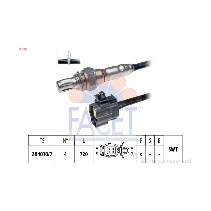 Lambda jutiklis FACET 10.7231