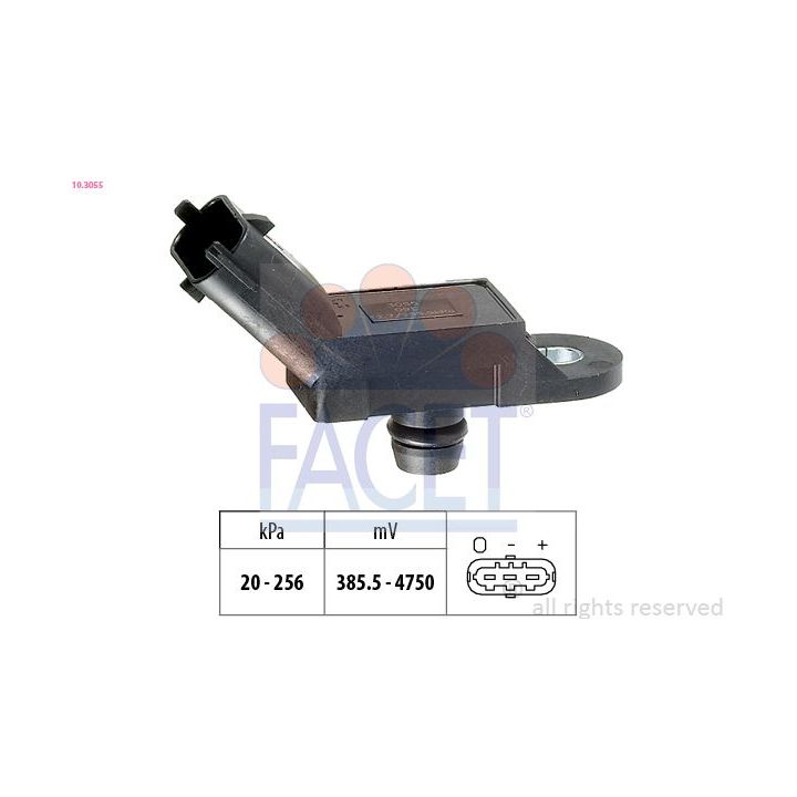 Oro slėgio jutiklis, aukščio adaptacija FACET 10.3055