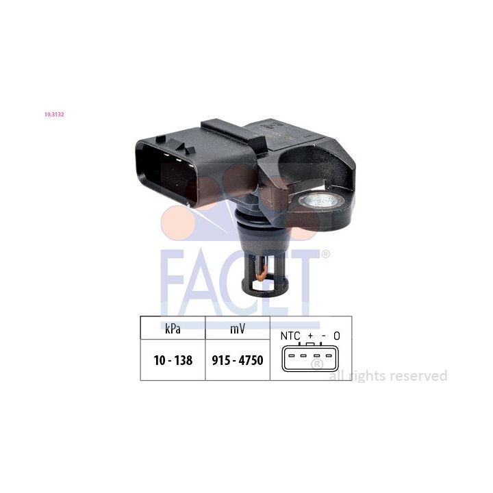 Oro slėgio jutiklis, aukščio adaptacija FACET 10.3132