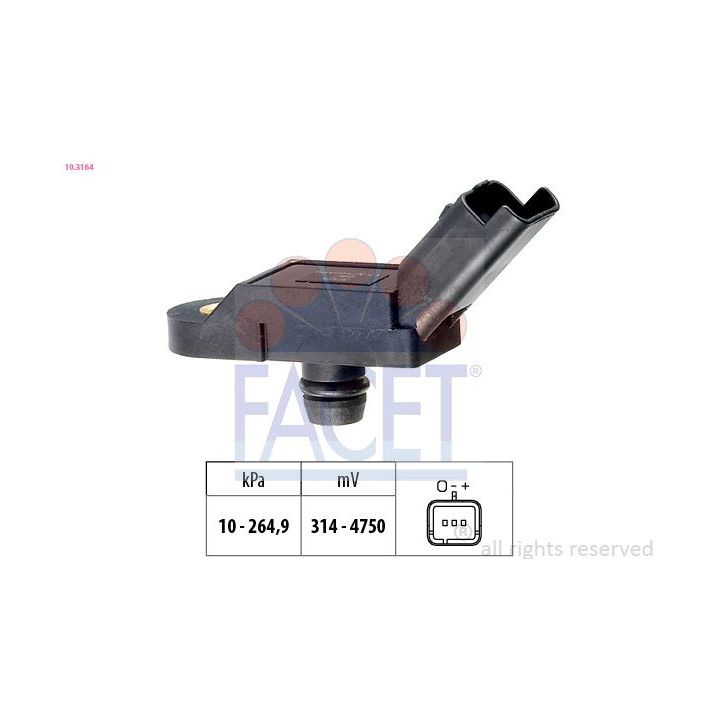 Oro slėgio jutiklis, aukščio adaptacija FACET 10.3164