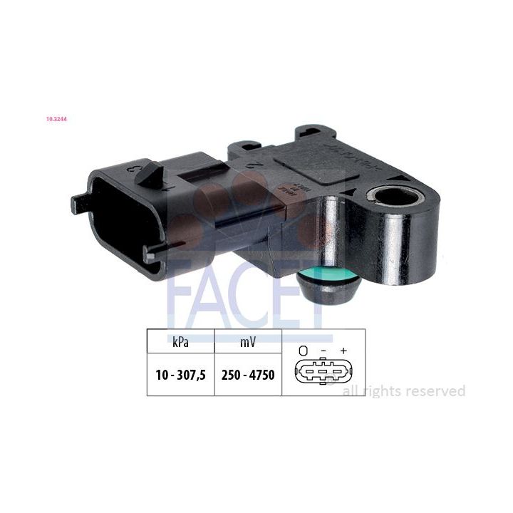 Oro slėgio jutiklis, aukščio adaptacija FACET 10.3244
