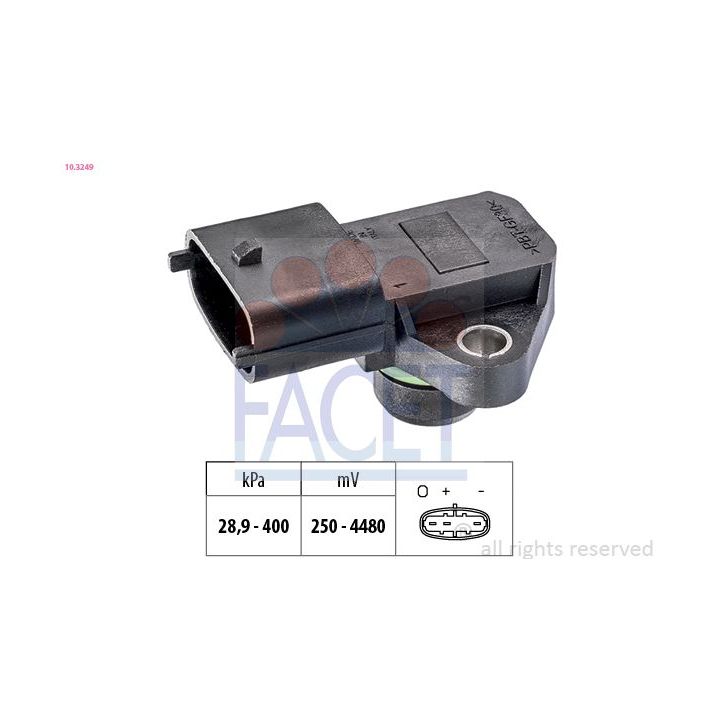 Oro slėgio jutiklis, aukščio adaptacija FACET 10.3249