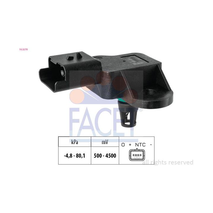 Oro slėgio jutiklis, aukščio adaptacija FACET 10.3270