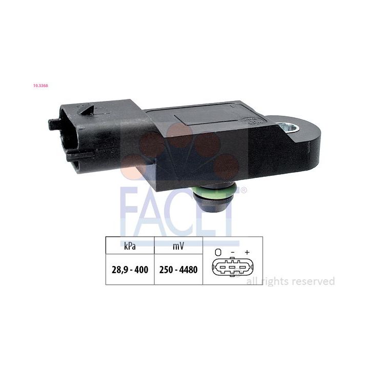 Oro slėgio jutiklis, aukščio adaptacija FACET 10.3368