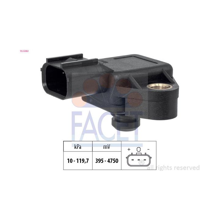 Oro slėgio jutiklis, aukščio adaptacija FACET 10.3383