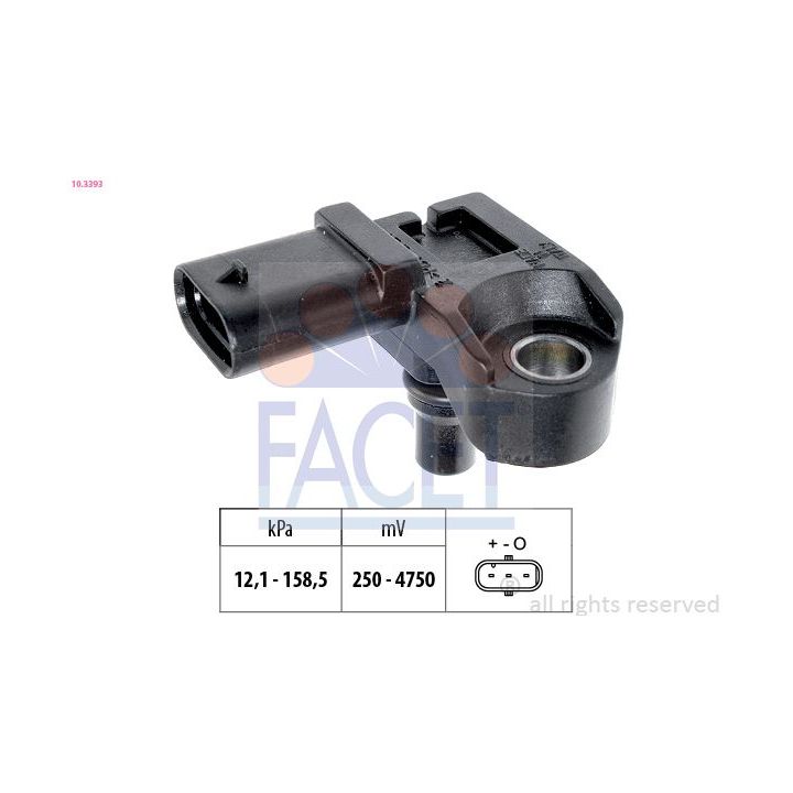 Oro slėgio jutiklis, aukščio adaptacija FACET 10.3393