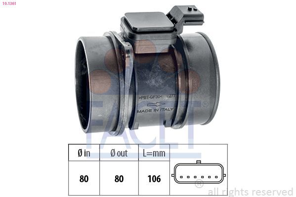 Oro masės jutiklis FACET 10.1361