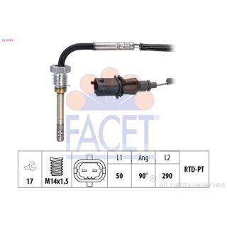 Jutiklis, išmetamųjų dujų temperatūra FACET 22.0160